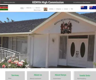 Kenya.asn.au(The Kenya High Commission) Screenshot