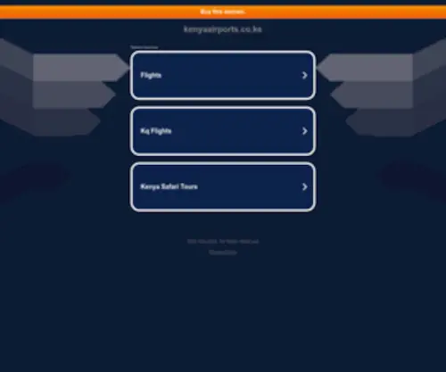 Kenyaairports.co.ke(This domain may be for sale) Screenshot
