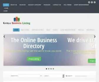 Kenyabusinesslisting.com(Kenya Business Listing) Screenshot