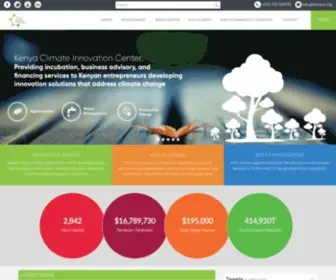 Kenyacic.org(Kenya Climate Innovation Center (KCIC)) Screenshot