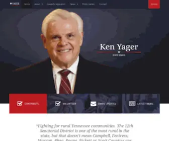 Kenyager.com(Senator Ken Yager) Screenshot