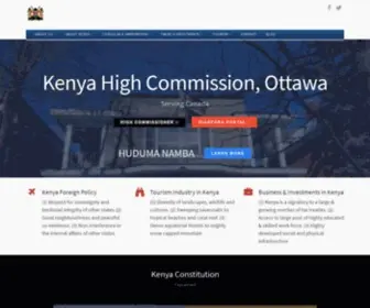 Kenyahighcommission.ca(KHC Home) Screenshot
