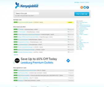 Kenyajoblist.com(Kenyajoblist) Screenshot