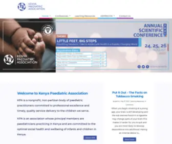 Kenyapaediatric.org(Kenya Paediatric Association) Screenshot