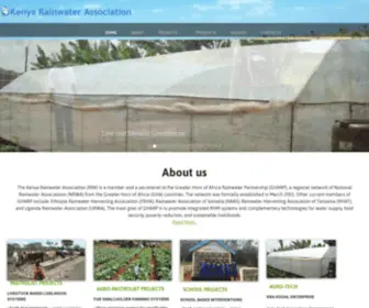 Kenyarainwater.org(Kenya Rainwater Association) Screenshot