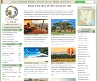 Kenyasafari.com(Kenya Safari Tours Packages) Screenshot