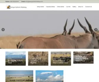 Kenyasafarisholiday.com(Kenya Safari Holiday for Budget to luxury Tours in Kenya and Tanzania) Screenshot