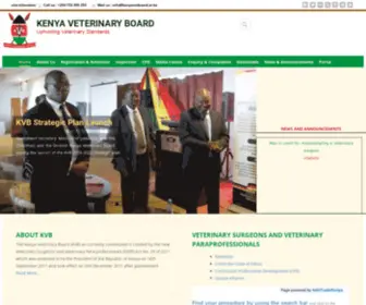 Kenyavetboard.or.ke(Kenya Veterinary Board) Screenshot