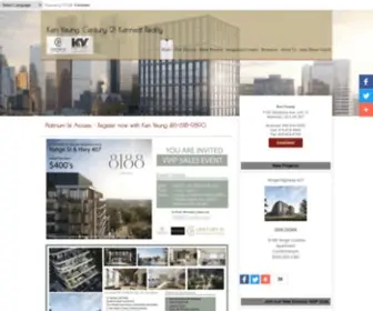 Kenyeung.ca(Toronto New Condos) Screenshot