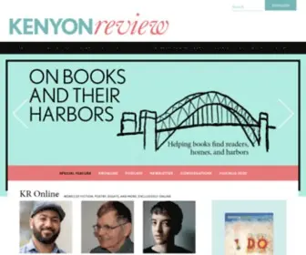 Kenyonreview.org(The International Journal of Literature) Screenshot