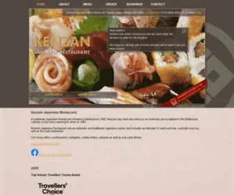 Kenzan.com.au(Japanese Restaurant Melbourne) Screenshot