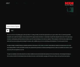Kenzodigital.com(We are an immersive storytelling studio) Screenshot