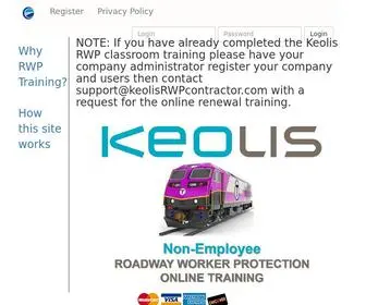 Keolisrwpcontractor.com(Keolis RWP Contractor) Screenshot