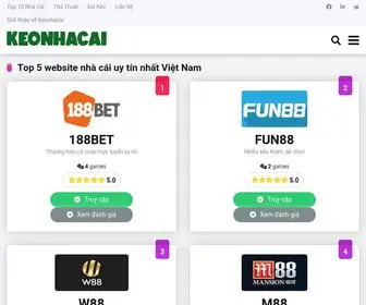 Keonhacai.in(Nhận Định Bóng Đá) Screenshot