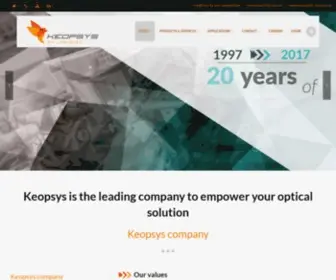Keopsys.com(Keopsys company designs your fiber lasers and fiber amplifiers) Screenshot