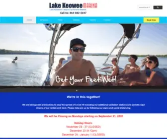 Keoweemarina.com(Lake Keowee Marina) Screenshot