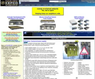 Kepco.com(AC-DC Power Supplies and Electronic Loads by Kepco) Screenshot