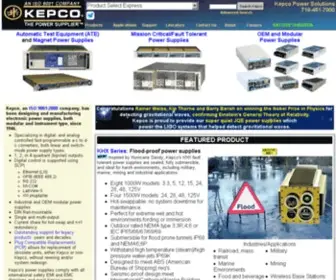 Kepcopower.com(AC-DC Power Supplies and Electronic Loads by Kepco) Screenshot