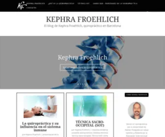 Kephraquiropractico.com(Todo sobre la Quiropráctica) Screenshot