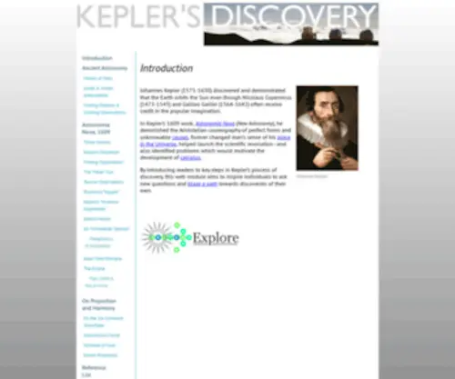 Keplersdiscovery.com(Kepler's Discovery) Screenshot