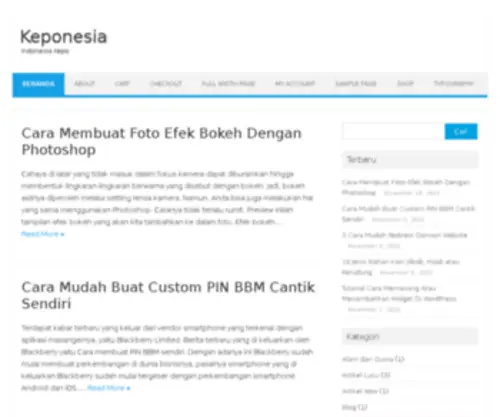 Keponesia.com(Keponesia) Screenshot