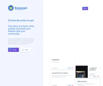 Kepown.com(Il pianeta degli scrittori) Screenshot