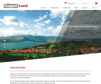 Keppelland.com(Keppel Land) Screenshot