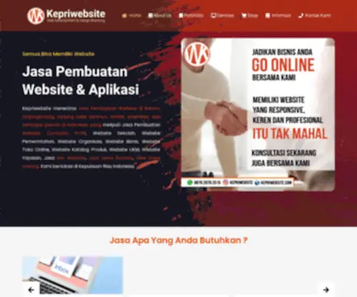 Kepriwebsite.com(Kepri Website) Screenshot