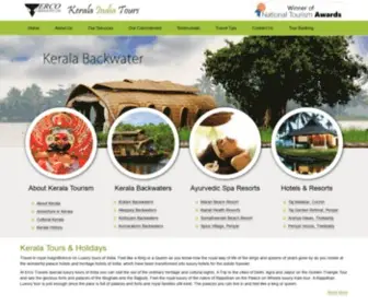 Kerala-India-Tourism.com(Kerala Tours) Screenshot