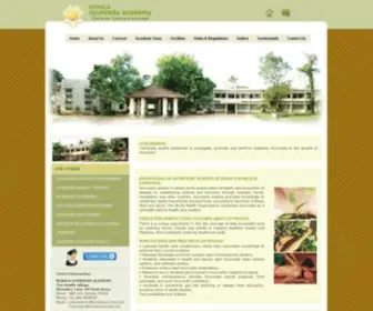 Keralaayurvedaacademy.com(Kerala ayurveda) Screenshot