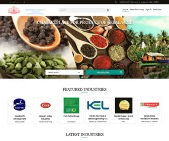 Keralaemarket.com(Industries in India Kerala) Screenshot