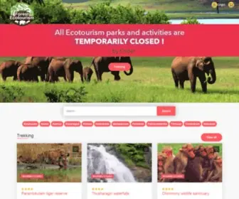 Keralaforestecotourism.com(Kerala Eco website) Screenshot