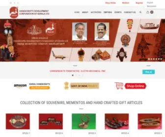 Keralahandicrafts.in(Handicrafts Development Corporation of Kerala Ltd) Screenshot