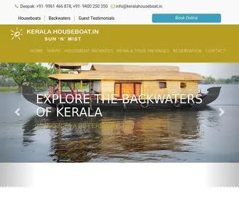 Keralahouseboat.in(Houseboats tours kerala) Screenshot