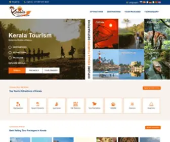 Keralaindiatourism.net(Kerala Tourism) Screenshot