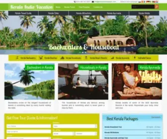 Keralaindiavacation.com(Kerala India Vacation) Screenshot