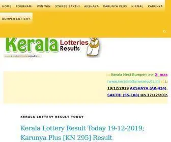 Keralalotteriesresults.in Screenshot
