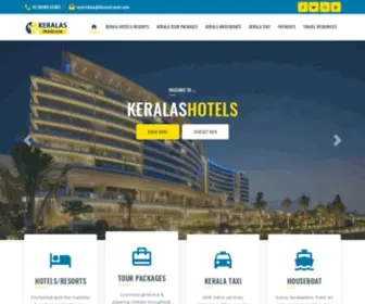 Keralashotels.com(Hotels in kerala) Screenshot