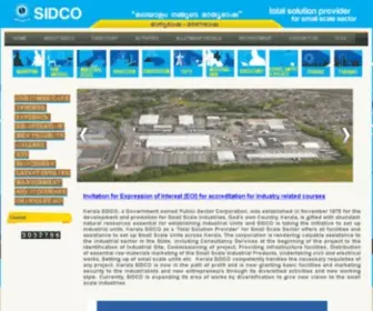 Keralasidco.com(Kerala SIDCO) Screenshot