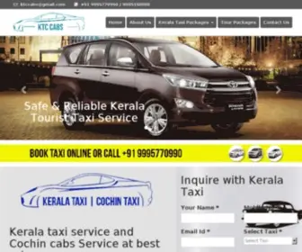 Keralataxi.net(Kerala taxi service and Cochin cabs Service at best price. Enquire Now) Screenshot
