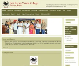 Keralavarma.ac.in(Sree KeralaVarma College) Screenshot