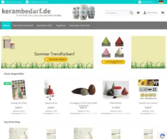 Kerambedarf.de(Gießmassen) Screenshot