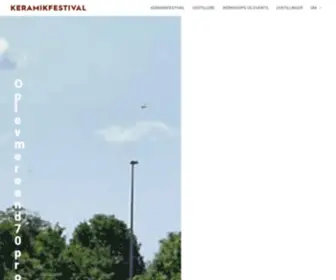 Keramikfestival.dk(Forside) Screenshot