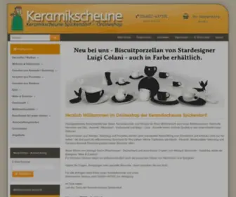 Keramikscheune-Onlineshop.de(Onlineshop Keramikscheune Spickendorf) Screenshot