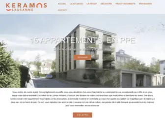 Keramos.ch(15 APPARTEMENTS EN PPE dans le quartier de Valency à Lausanne) Screenshot