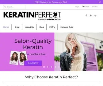 Keratinperfect.com(The Keratin Perfect collection) Screenshot