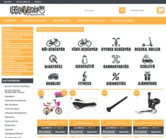 Kerekparwebshop.eu(Eladó kerékpárok) Screenshot