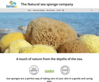 Kereso-Sponges.com(The Natural sea sponge company) Screenshot