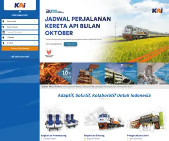 Kereta-Api.co.id(Situs Resmi PT. Kereta Api Indonesia (Persero)) Screenshot