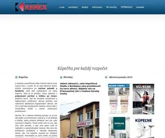 Kerex.eu(Kerex, kúpeľňa, kúpeľňové štúdio) Screenshot